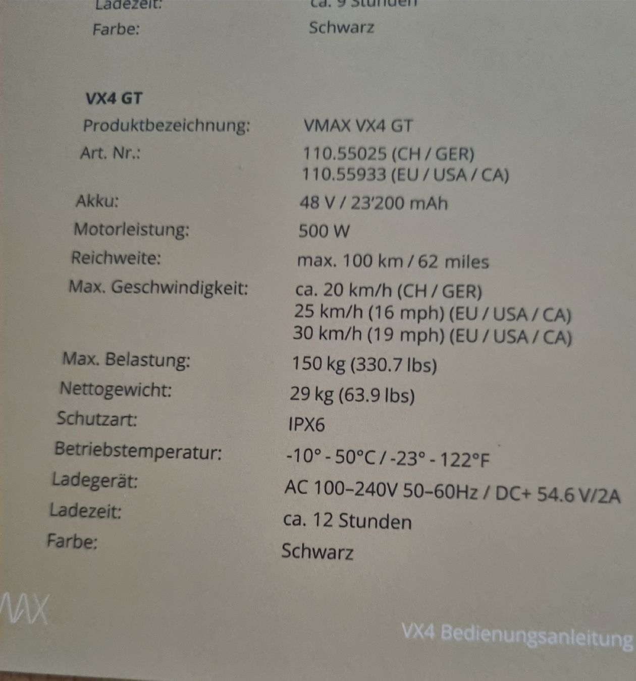 Veicoli elettrici: VMAX 4GT  – Usato da Grosswangen venduto da Josty75 6