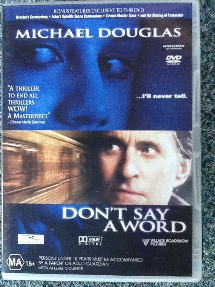 Alle DVDs: DON'T SAY A WORD - Michael Douglas – Neu (gemäss Beschreibung) aus Riehen von M.S.DVD 1