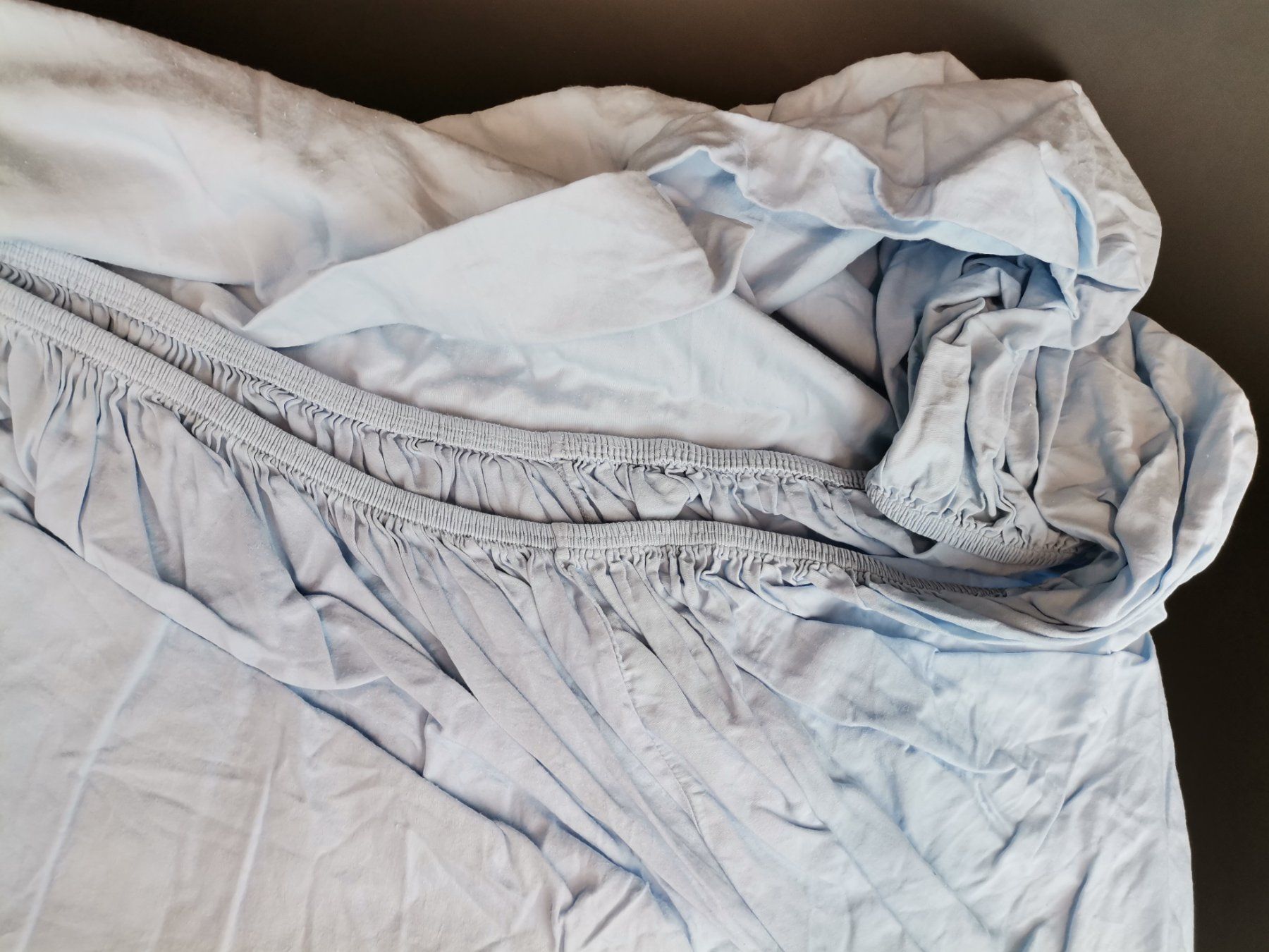 Biancheria da letto: Spannbettlaken Hellblau – Usato da Schaffhausen venduto da Restwert_SH 3