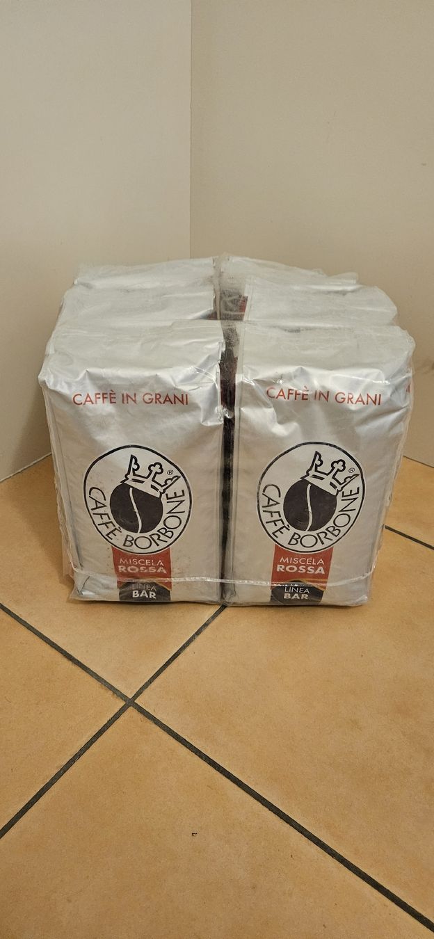 Cibi & Specialità: Caffè Borbone Miscela Rossa Linea Bar in Grani – Nuovo e nell'imballaggio originale da Berneck venduto da mau_6z9r