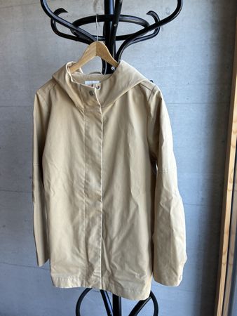 Damen Jacke Kapuze beige Grösse M 