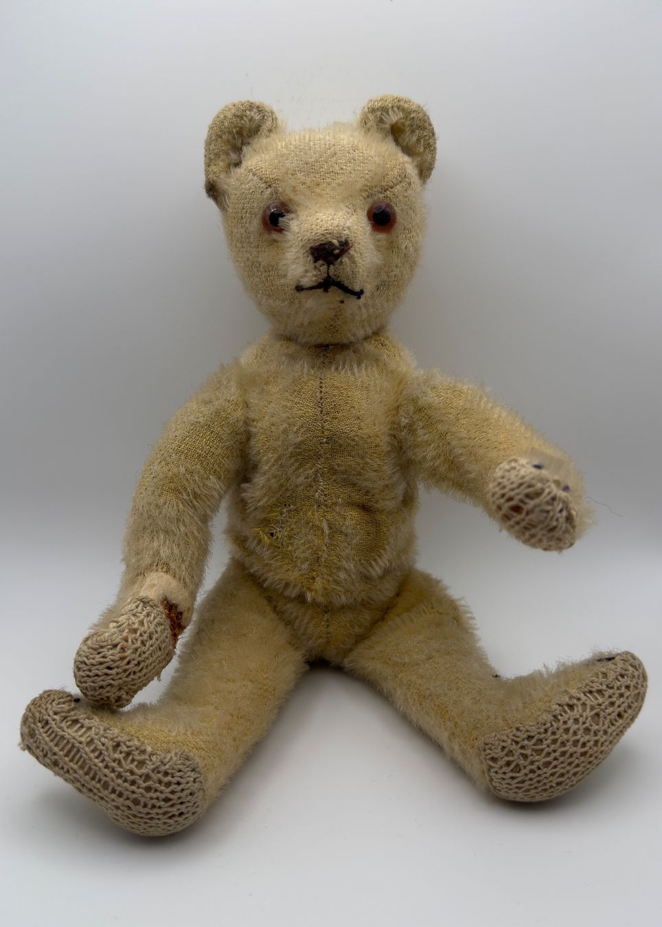 Teddy Hermann Giocattoli: Antiker Hermann Teddybär ca. 1950er Jahre – Usato da Ostermundigen venduto da itsanoemithing