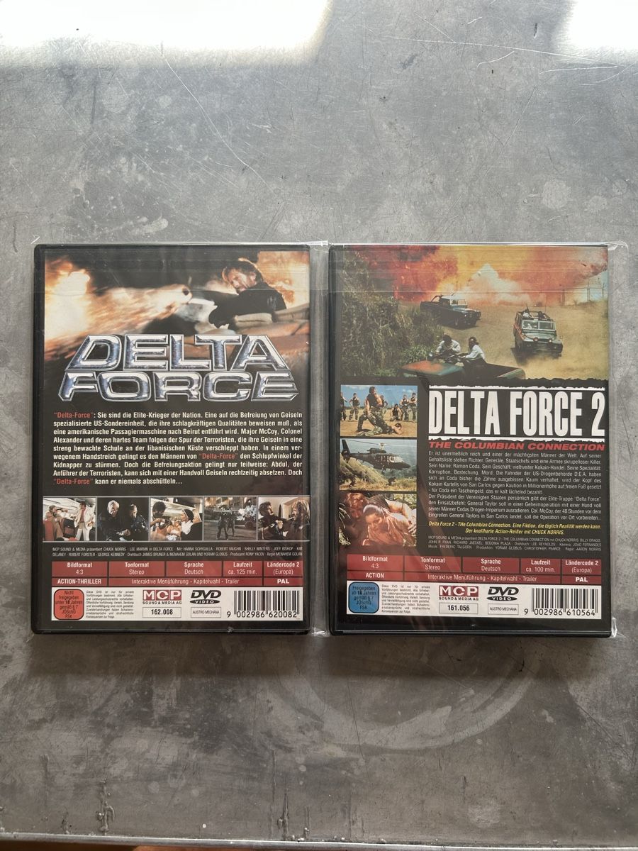 Tutti i DVDs: Delta Force 1 & 2 - MCP DVD Set - Chuck Norris, Action  – Usato da Winterthur venduto da lenolson 1