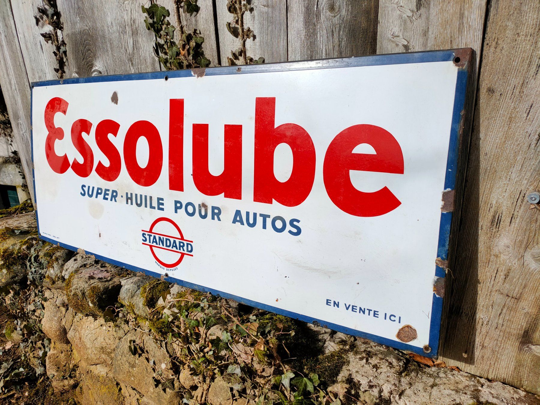 Schilder: Emailschild esso – Gebraucht aus Bretonnières von Minigab 5