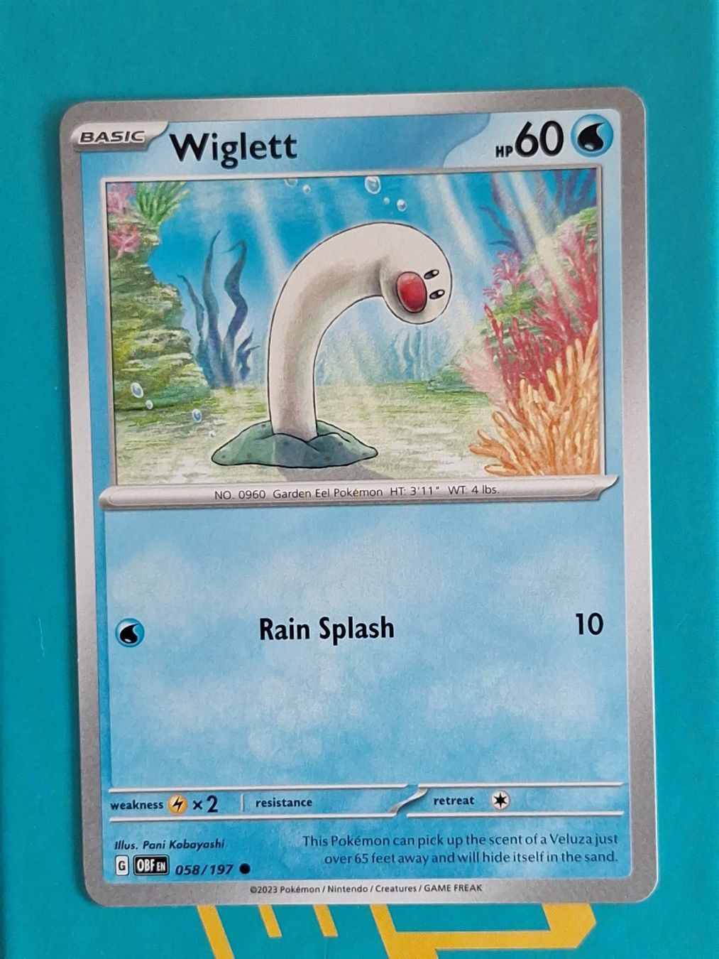 Pokémon Carte collezionabili: Wiglett  - Pokemon Obsidian Flames – Usato da Altstätten SG venduto da GGsGameshop