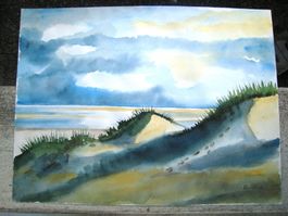 Original Aquarell "Nordsee"