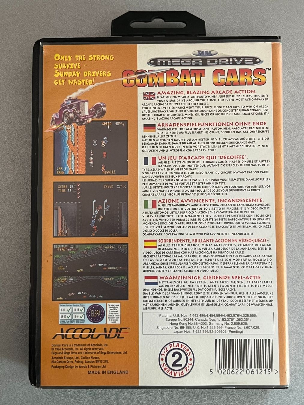 Sega Giochi: Combat Cars -  Sega Mega Drive – Usato da Rivera venduto da poweradem05 1