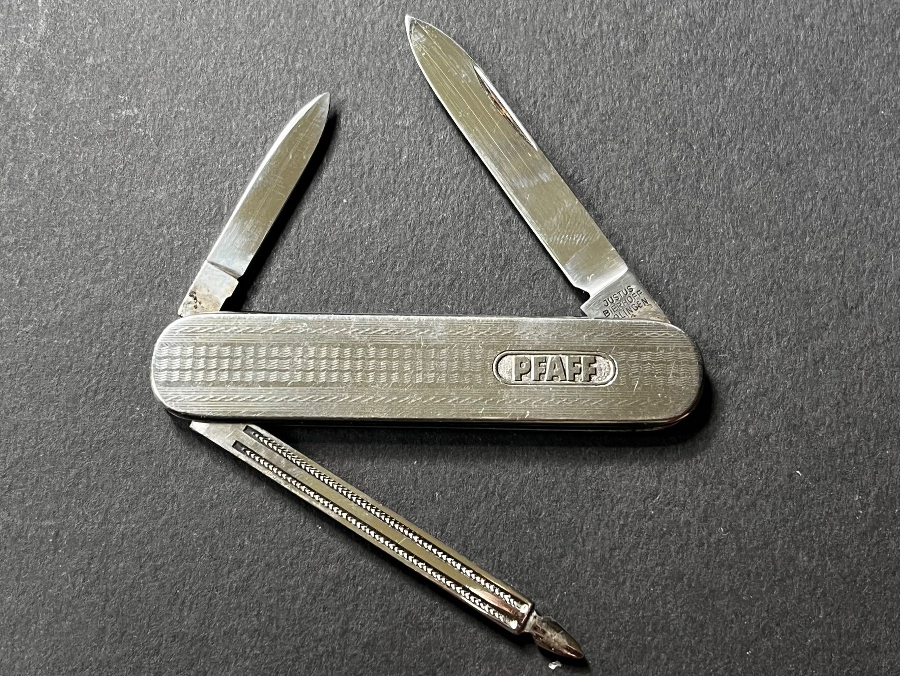 Solingen Coltelli tascabile: Solingen Justus Bierhoff 81 mm - Manicure PFAFF - selten – Usato da Zürich venduto da FV.vintage