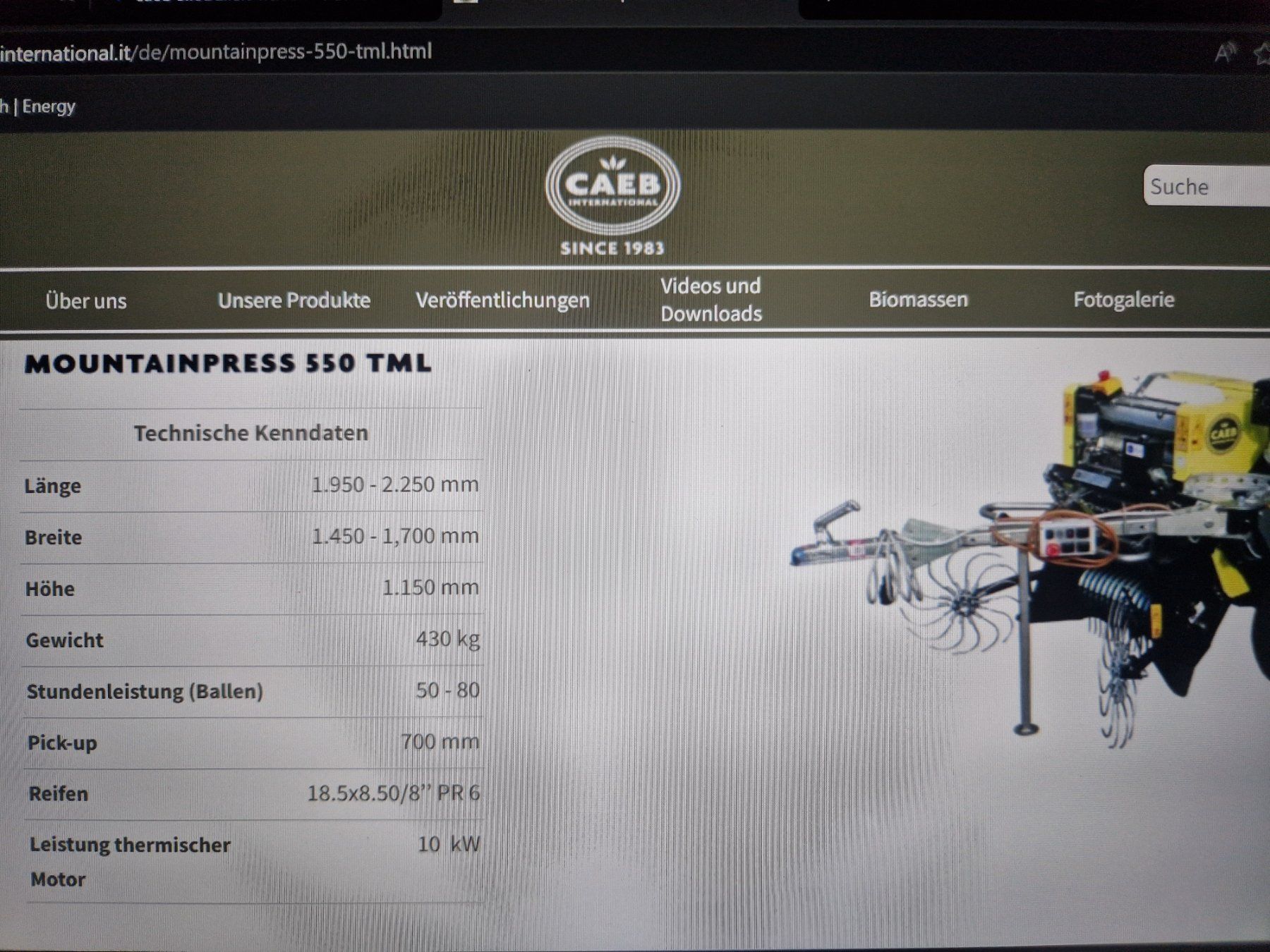 Toutes les machines: CAEB Ballenpresse – D'occasion à Reichenbach i. K. par Thesivk 6