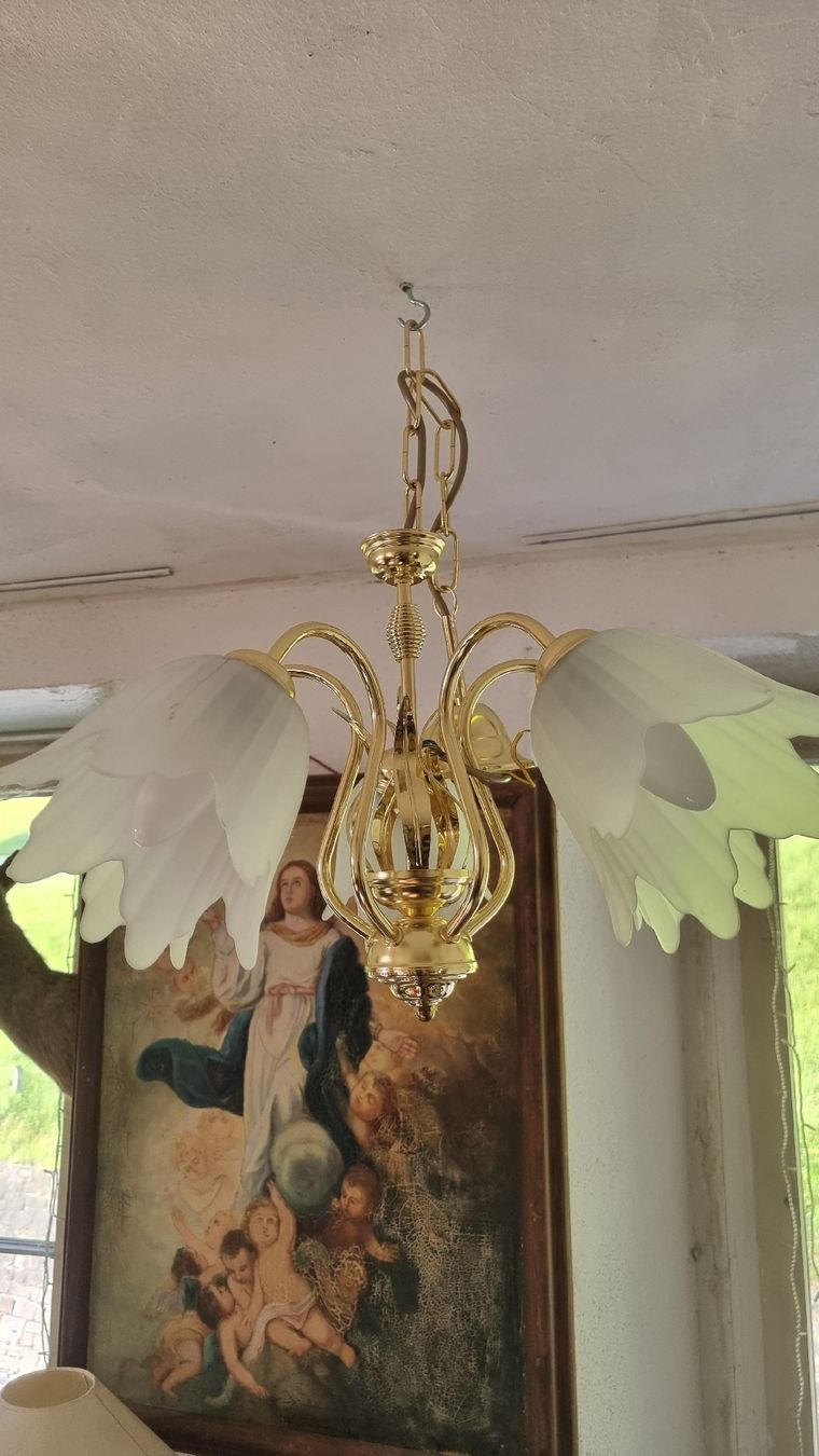 Lampen: 5 Armige Lampe,guter Zustand – Gebraucht aus Sils im Domleschg von platin01 1