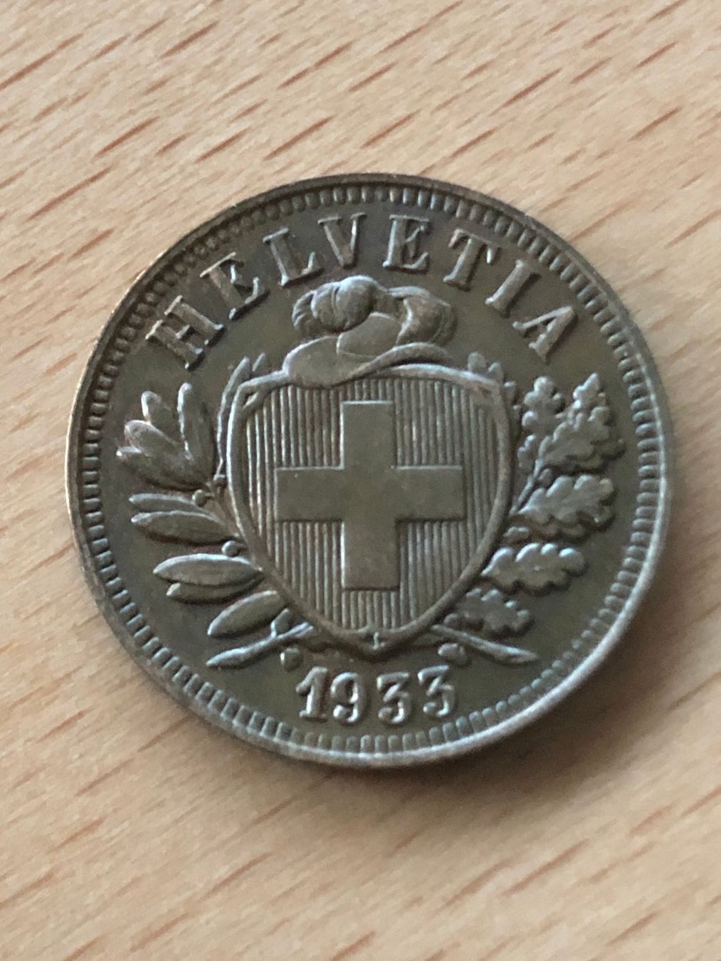 Tutti le monete: 2 Rp. 1933 Top – Usato da Schötz venduto da Odpa