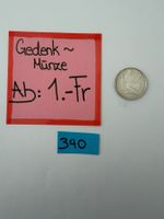 Gedenkmünze Ab: 1.- Fr.