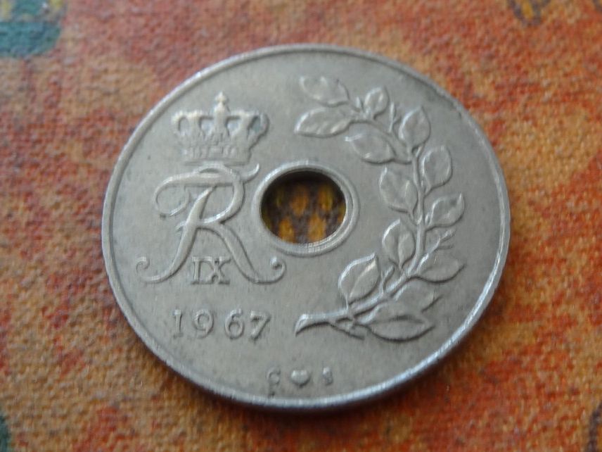 Toutes les monnaies: DANEMARK  25  Ore  1967 – D'occasion à Romanel-sur-Lausanne par Swift13