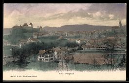 AK Burgdorf, Ortsansicht mit Schloss und Kirche