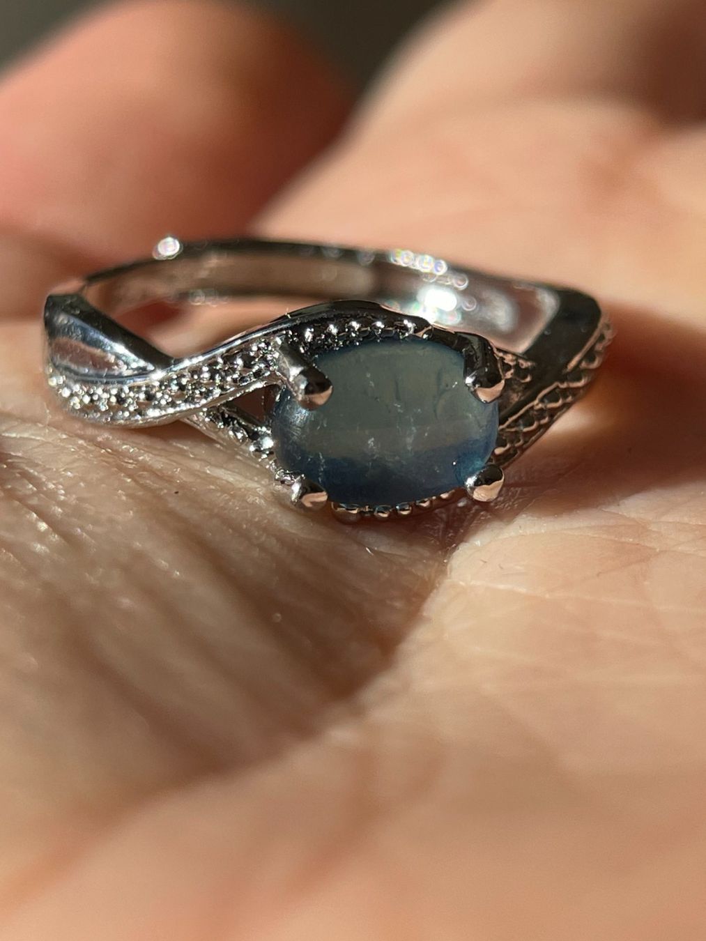 Anelli: 100 % echte rAquamarin-Ring – Edelsteinring – Nuovo e nell'imballaggio originale da Schiers venduto da sisikristall 2