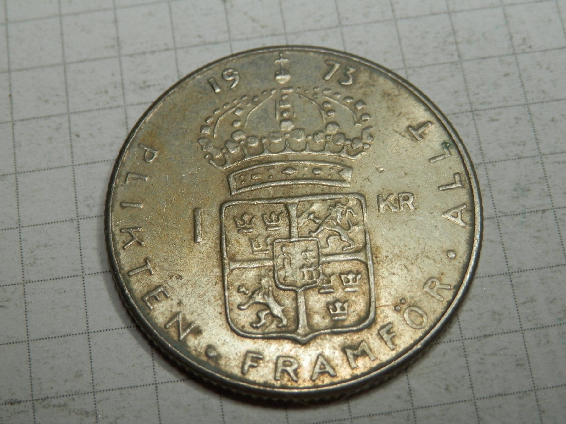 Tutti le monete: Schweden  1 Krone, 1973 – Usato da Weiach venduto da weiach81 1