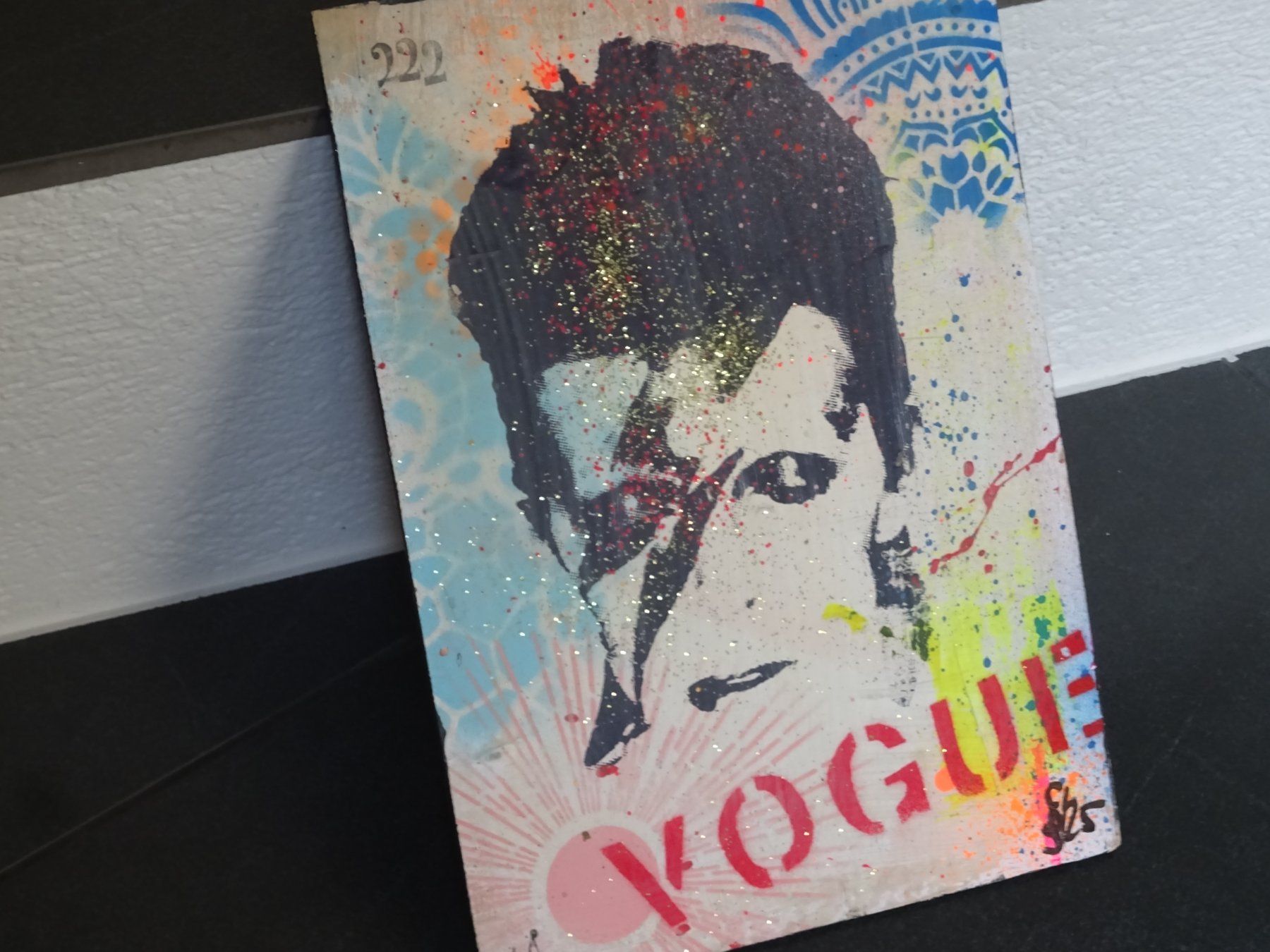 Gemälde: David Bowie Kunstwerk, Unikat / Mischtechnik – Gebraucht aus Oetwil am See von Senegal 3