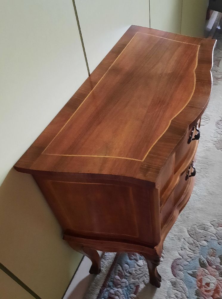 Cassettiere: Möbeli im Louis Philippe Stil mit Intarsien, – Usato da Eschenbach venduto da Alicekunst 4