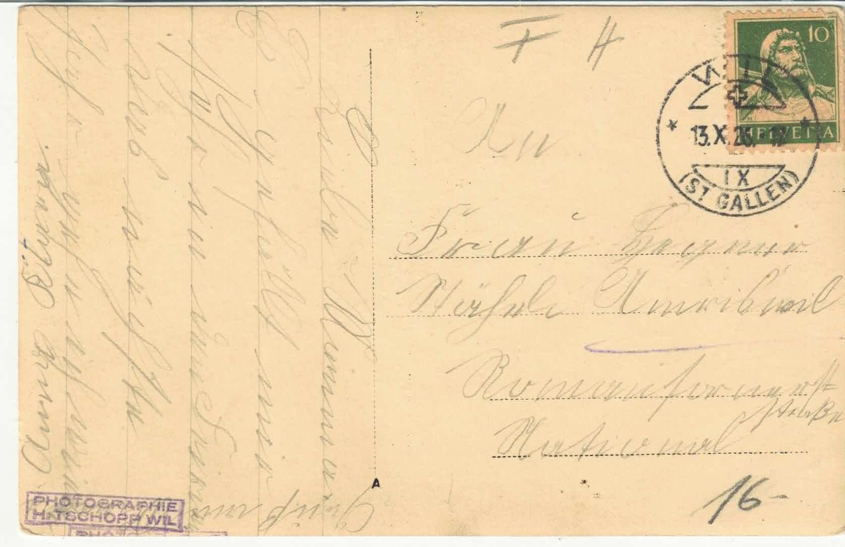 Cartoline postali: Wil SG - Generalansicht – Usato da Ettingen venduto da Kartenplanet 1