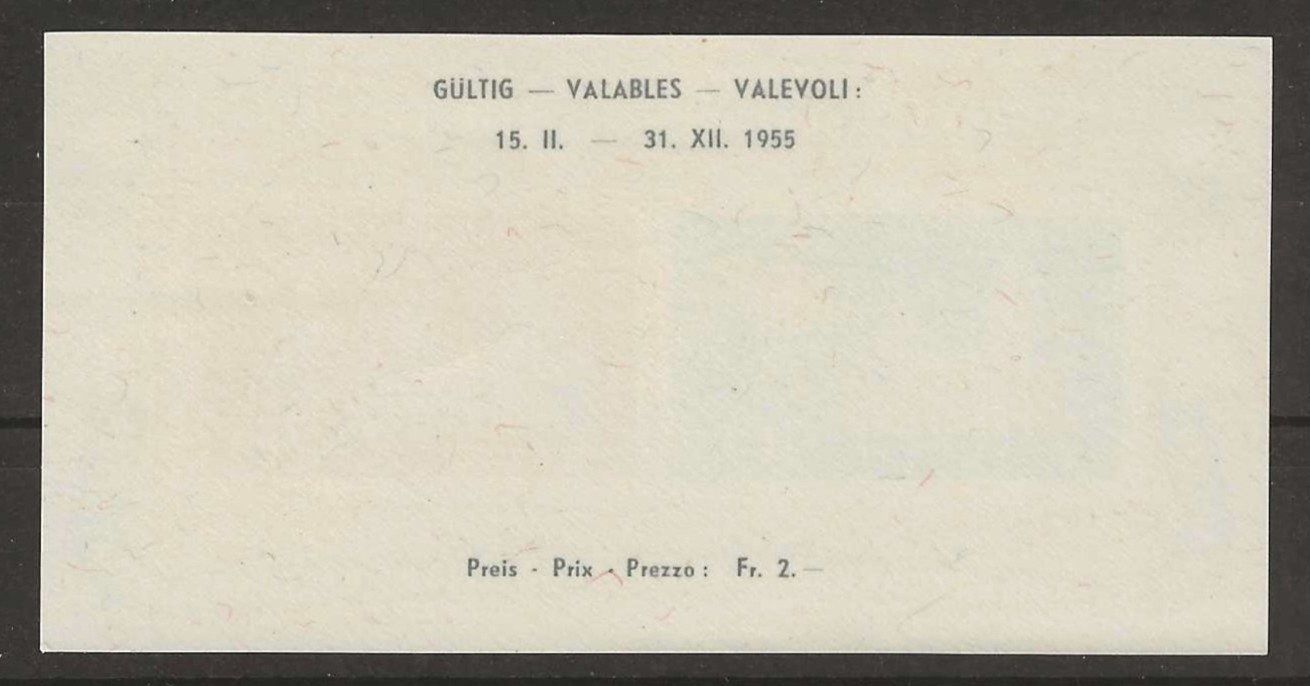 Alle Briefmarken: 1955 : Lausanner Block W35 - postfrisch ** – Neu (gemäss Beschreibung) aus Gümligen von Geniusbuy 1