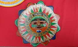 Masque mexicain peint à la main pour suspendre