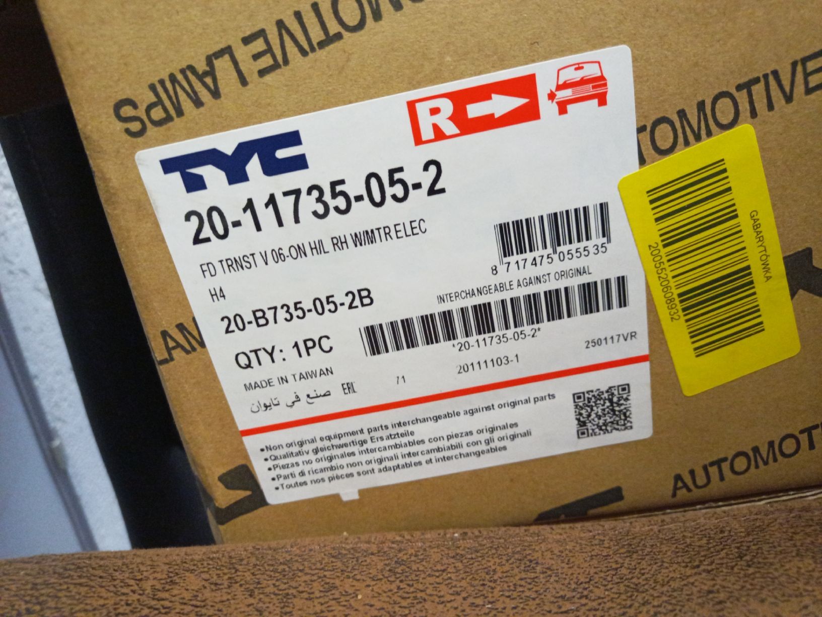 Fari: Frontscheinwerfer TYC 20-11735-05-2 Neu & Originalverpackt – Nuovo e nell'imballaggio originale da Laupen ZH venduto da SportcarsLaupen 2