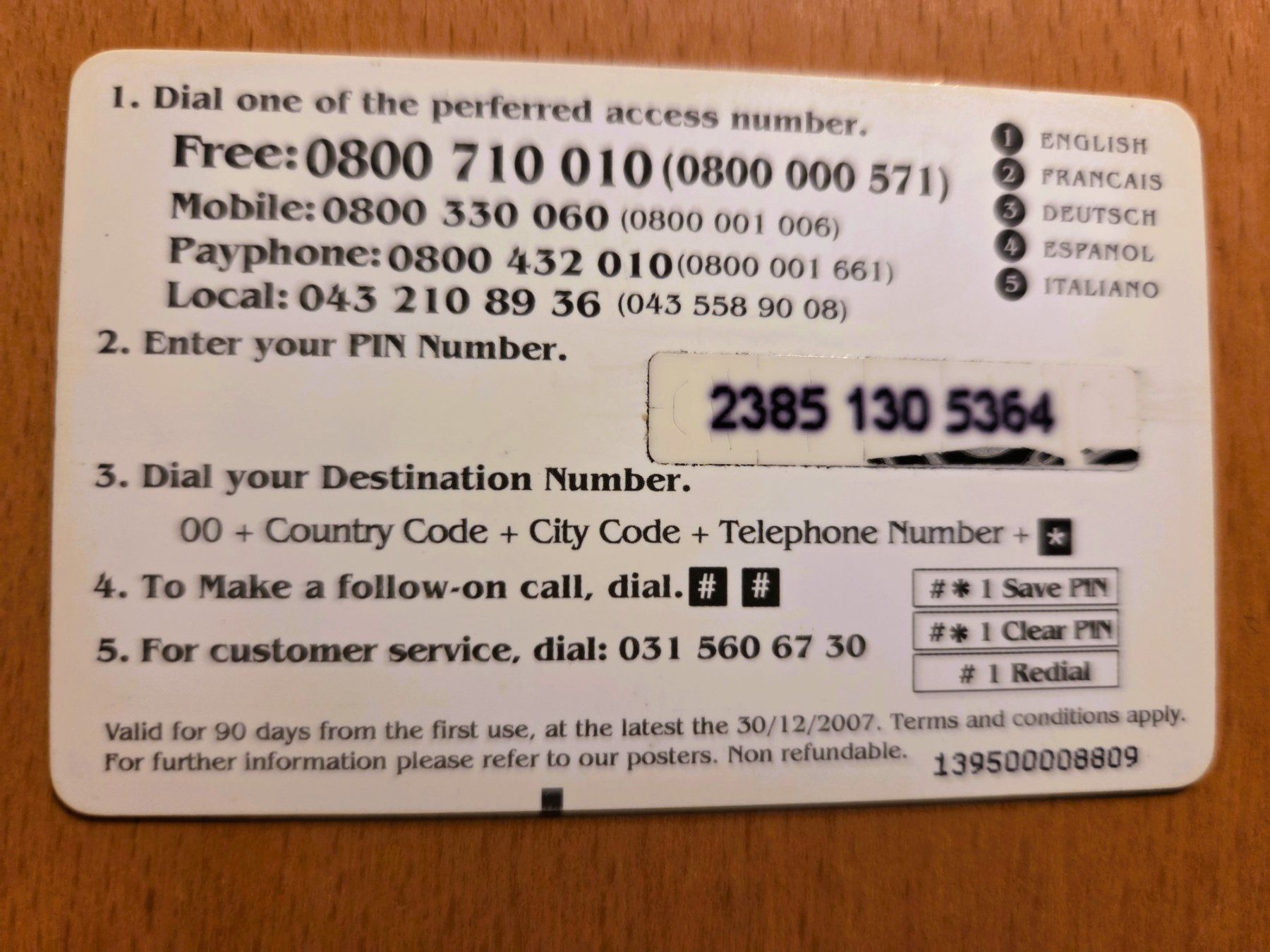 Schede telefoniche: PREPAID - SCHWEIZ – Usato da Brüttisellen venduto da Nighttrain 1