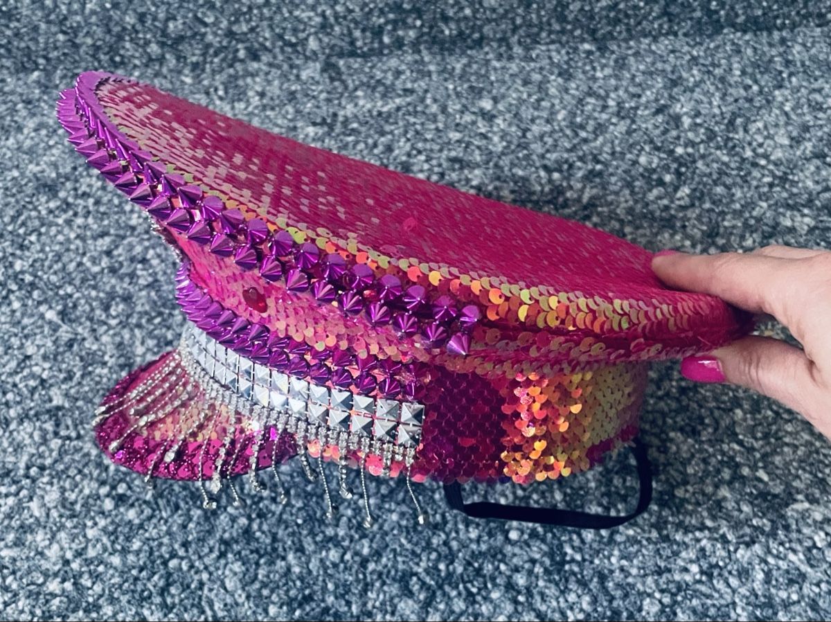 Copricapi, berretti & cappellini: Party Hut Glitzer pink Grösse M  – Usato da Au ZH venduto da Jaggy4 7