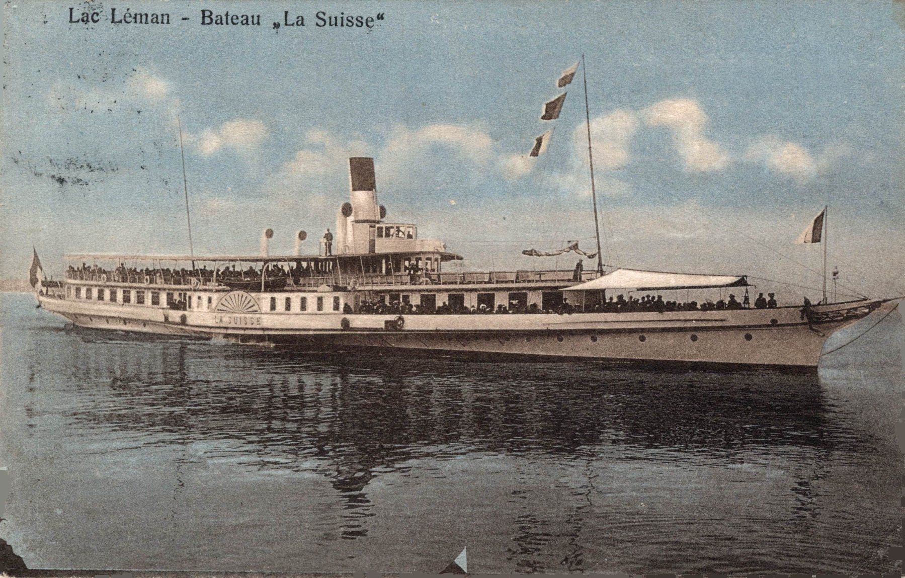 Ansichtskarten: Lac Léman - Bateau "La Suisse" – Gebraucht aus Bronschhofen von Astore
