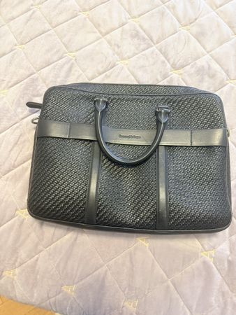 Ermenegildo Zegna men’s bag in pelle tessuta
