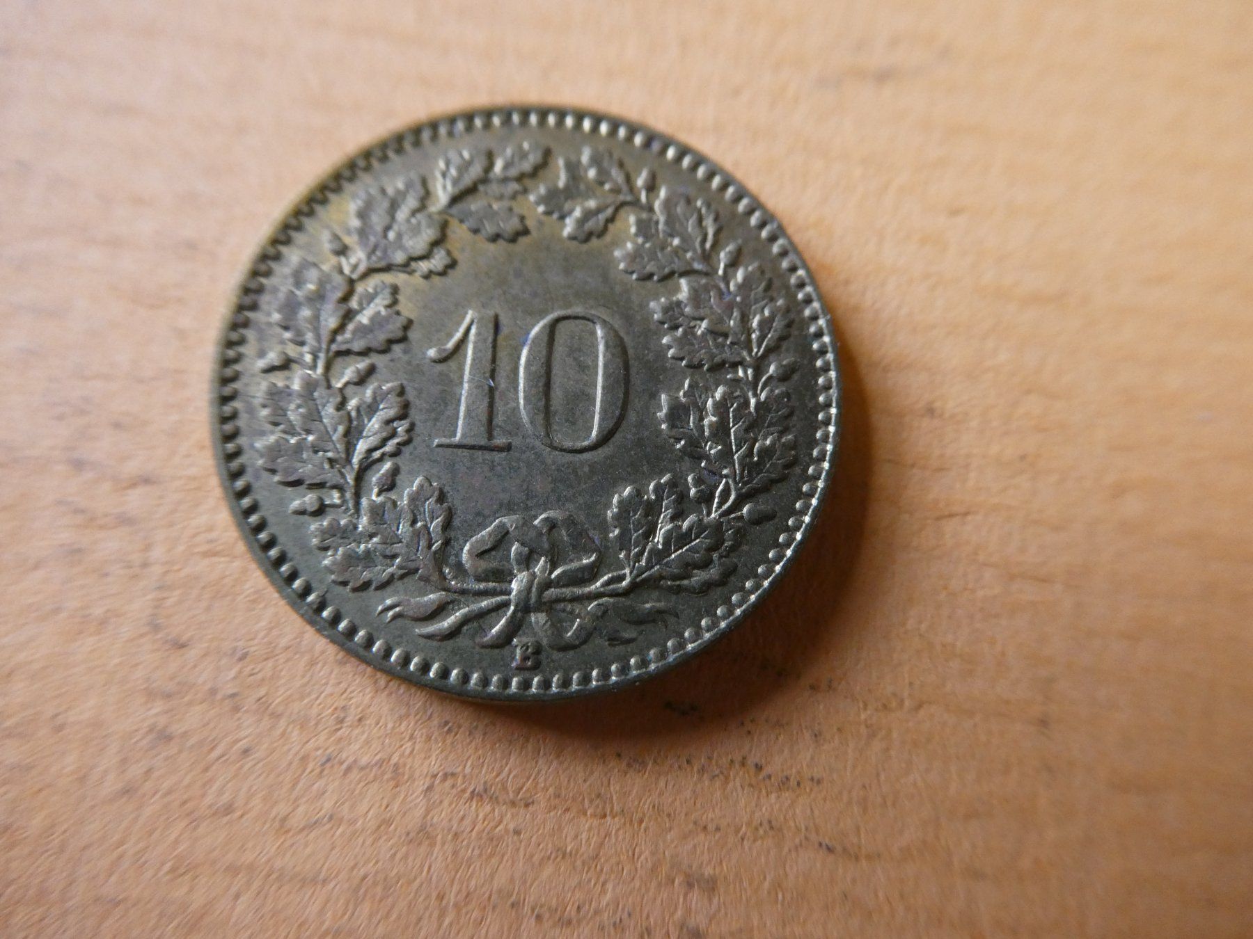 Tutti le monete: 0Schweiz 1918, 10 Rappen    Messing – Usato da Hinterforst venduto da Rohusri 1