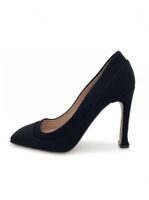Miu Miu Square Toe Canvas Pump EU 39.5 Schwarz