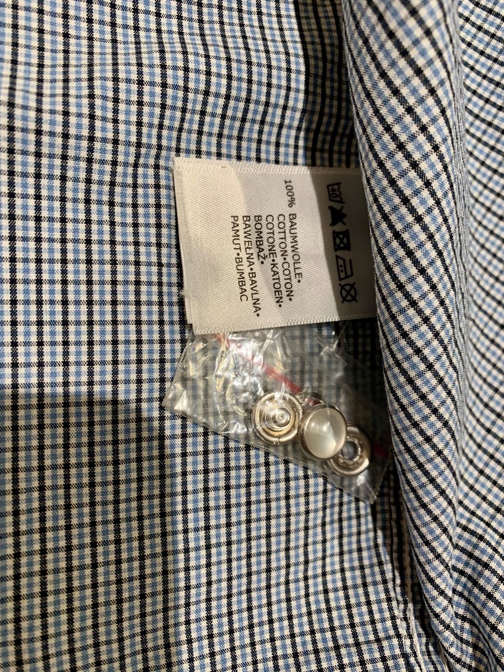 Camicie, T-shirt & Polo: Hemd 176 kariert  weiss blau schwarz – Usato da Zeihen venduto da cindyscad 3