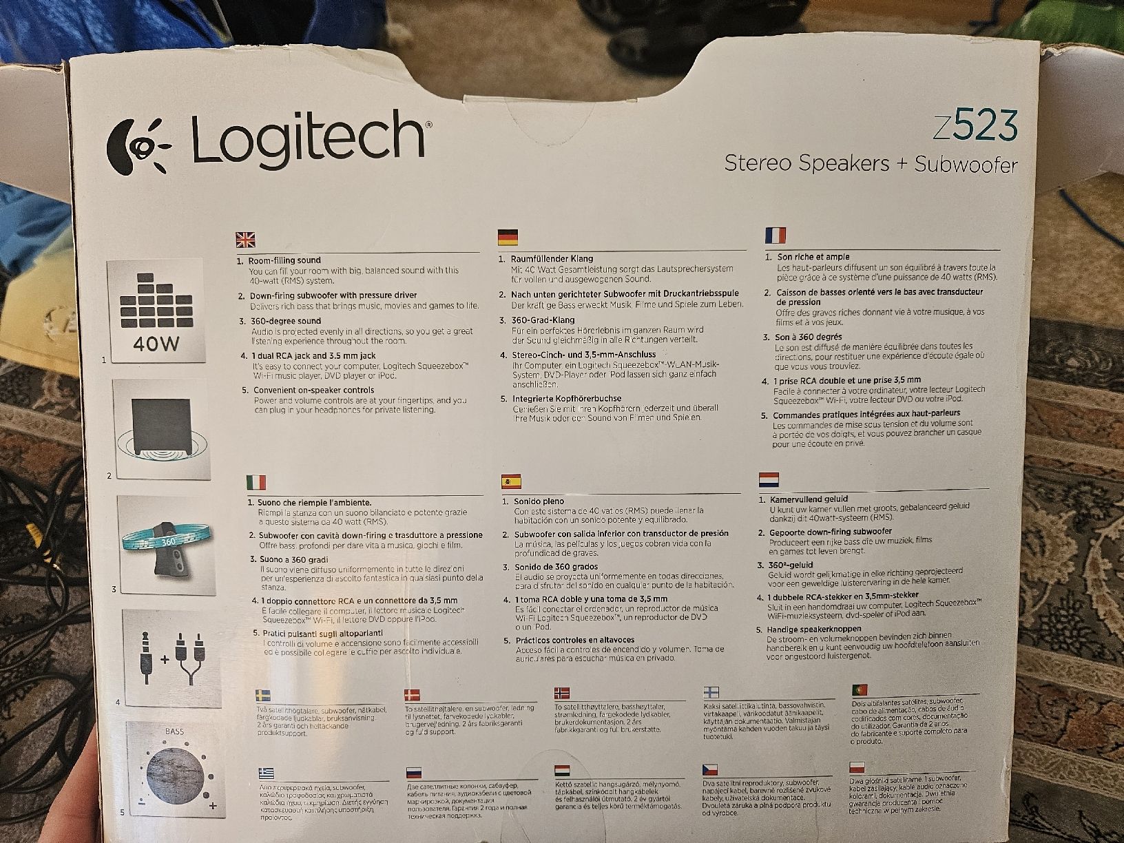 Logitech Home Cinema: Logitech Stereo Speakers+Subwoofer – Nuovo (secondo la descrizione) da Bern venduto da sum_7nks 3