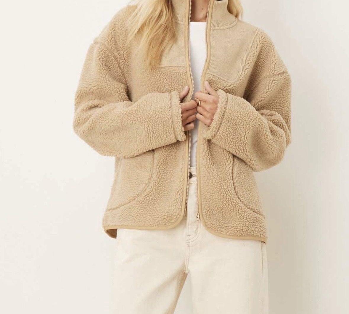 Asos Vestes: BEIGE TEDDY FLEECE JACKET – Neuf (Voir description) à Bern par FashionK92 1