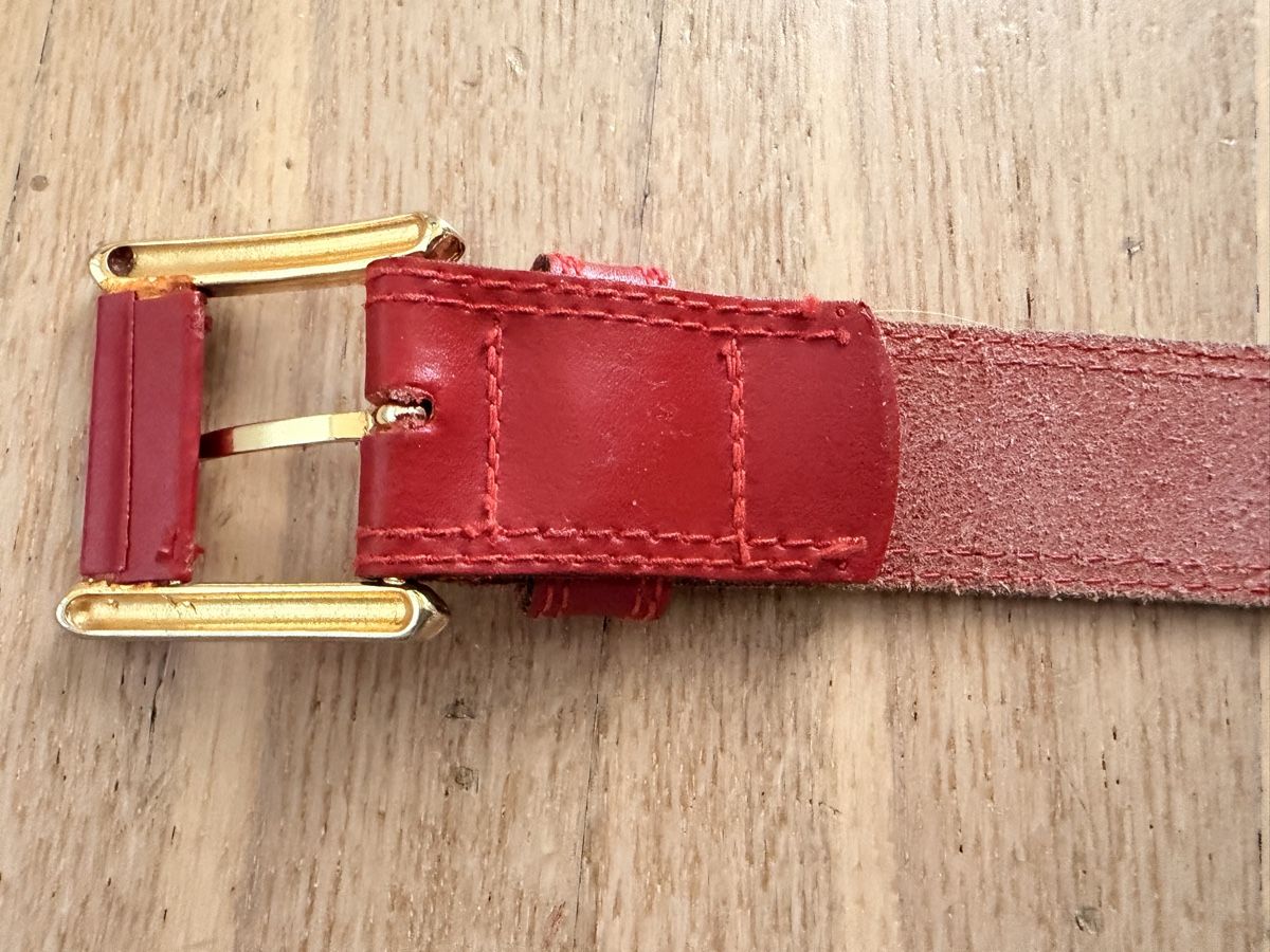 Cinture: Ledergürtel Rot echt Leder, 95cm – Usato da Rorschach venduto da nan_8rts 2