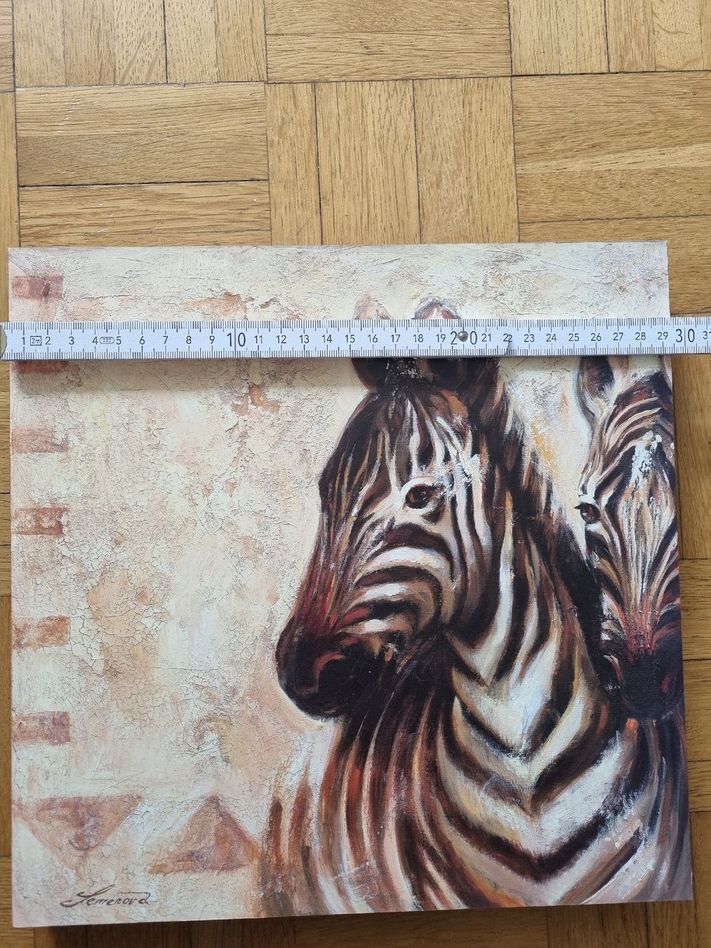 Foto & Immagini: 2er Set Tierbilder, Zebra, Giraffe, Südafrika – Usato da Lyss venduto da I-be-R 1