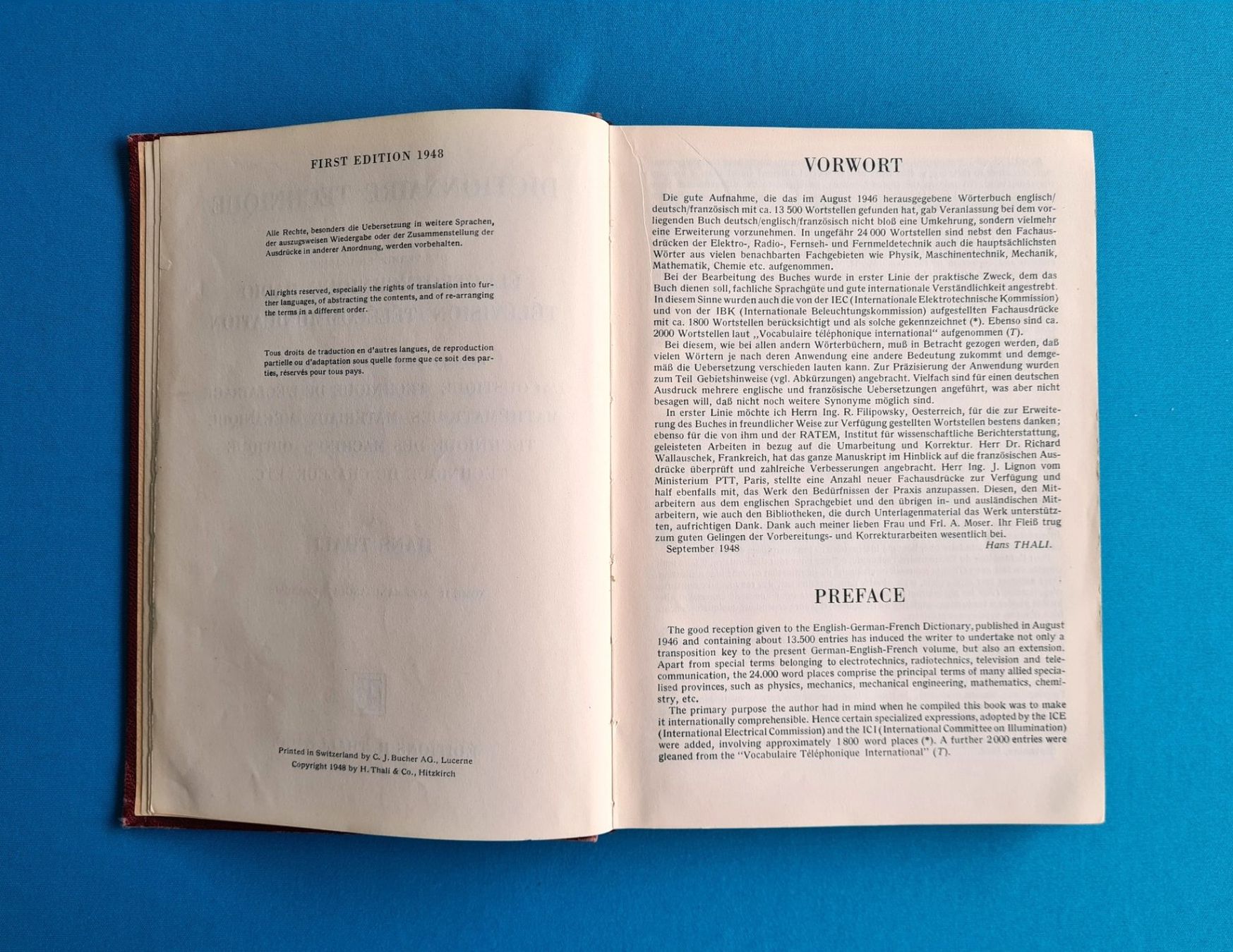 Libri: Buch Techn. Wörterbuch 1948 – Usato da Saland venduto da V-Tour 3