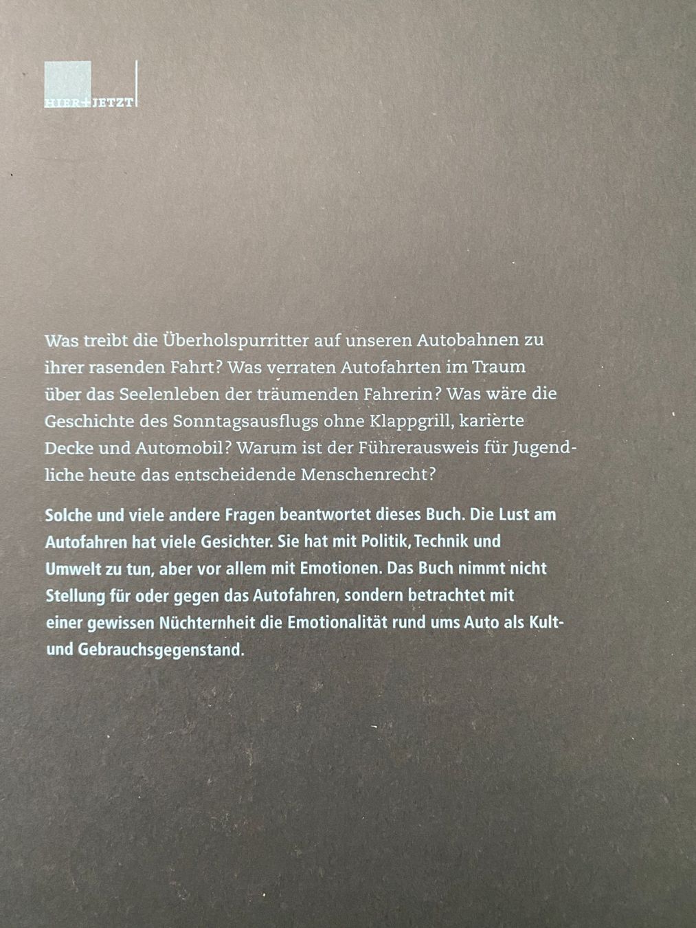 Libri: Autolust: Emotionen des Autofahrens – Usato da Weinfelden venduto da QueenSally2011 2
