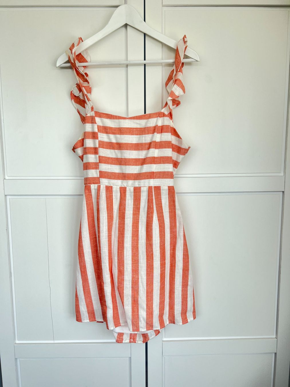 Kleider: orange gestreiftes Sommerkleid, Size 38 – Gebraucht aus Muri b. Bern von michellew23
