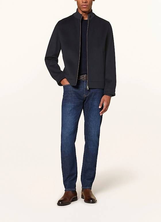 Jacken: Wollbluson Herren Bugatti blau Gr. 50 – Gebraucht aus Sempach von VCW-pm