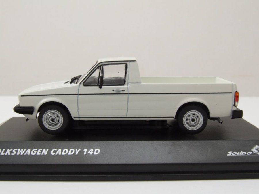Volkswagen Modellini d'auto: VW Caddy I 14D Pick Up 1978-1992/2007 weiss / schwarz   1:43 – Nuovo e nell'imballaggio originale da Gerlafingen venduto da espero88 5