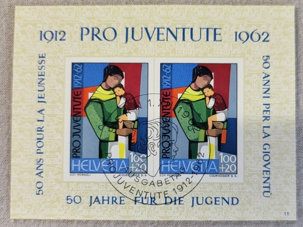 Tutti i francobolli: (90)   Pro Juventute 1962 mit ET-Stempel – Usato da Schwarzhäusern venduto da Inot3