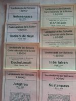 8 STK LANDESKARTEN 1:50000 ( CA 1970 )