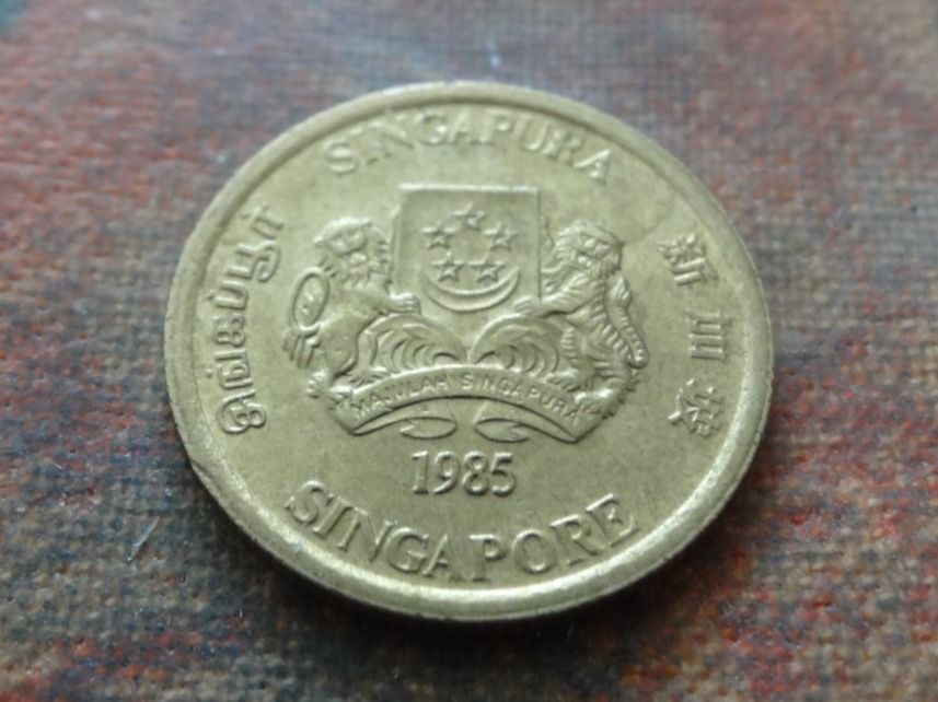 Alle Münzen: SINGAPOUR  5  Cents  1985 – Gebraucht aus Romanel-sur-Lausanne von Swift13