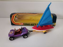 Rare Corgi Toys Gift Set 26 Buggy et bateau à voile neufs