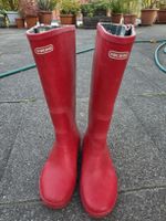 Gummistiefel Viking rot kariertes Innenfutter getragen