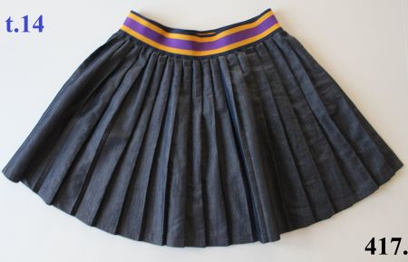 Jupe Polo Ralph Lauren plissée denim taille 14 ans