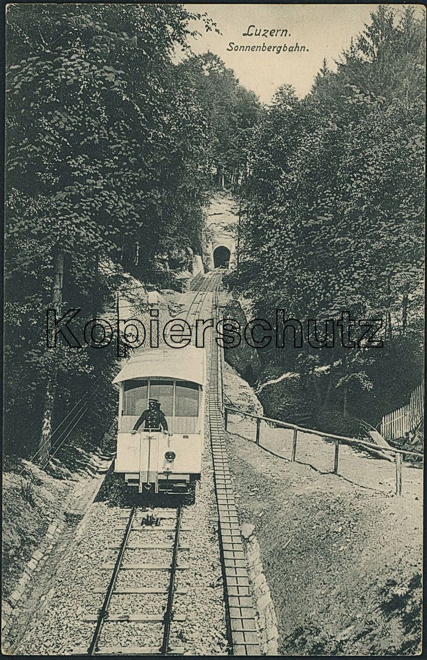 Cartoline postali: LU Kriens - Sonnenberg - Bahn KSB - Standseilbahn – Nuovo (secondo la descrizione) da Schindellegi venduto da Jonathan77