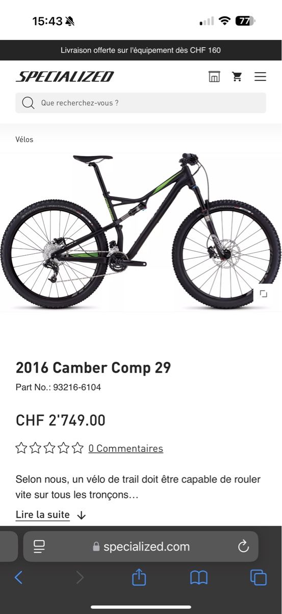 Specialized Biciclette: Vélo Specialized Camper 29 – Nuovo (secondo la descrizione) da Nyon venduto da vla_r5m7